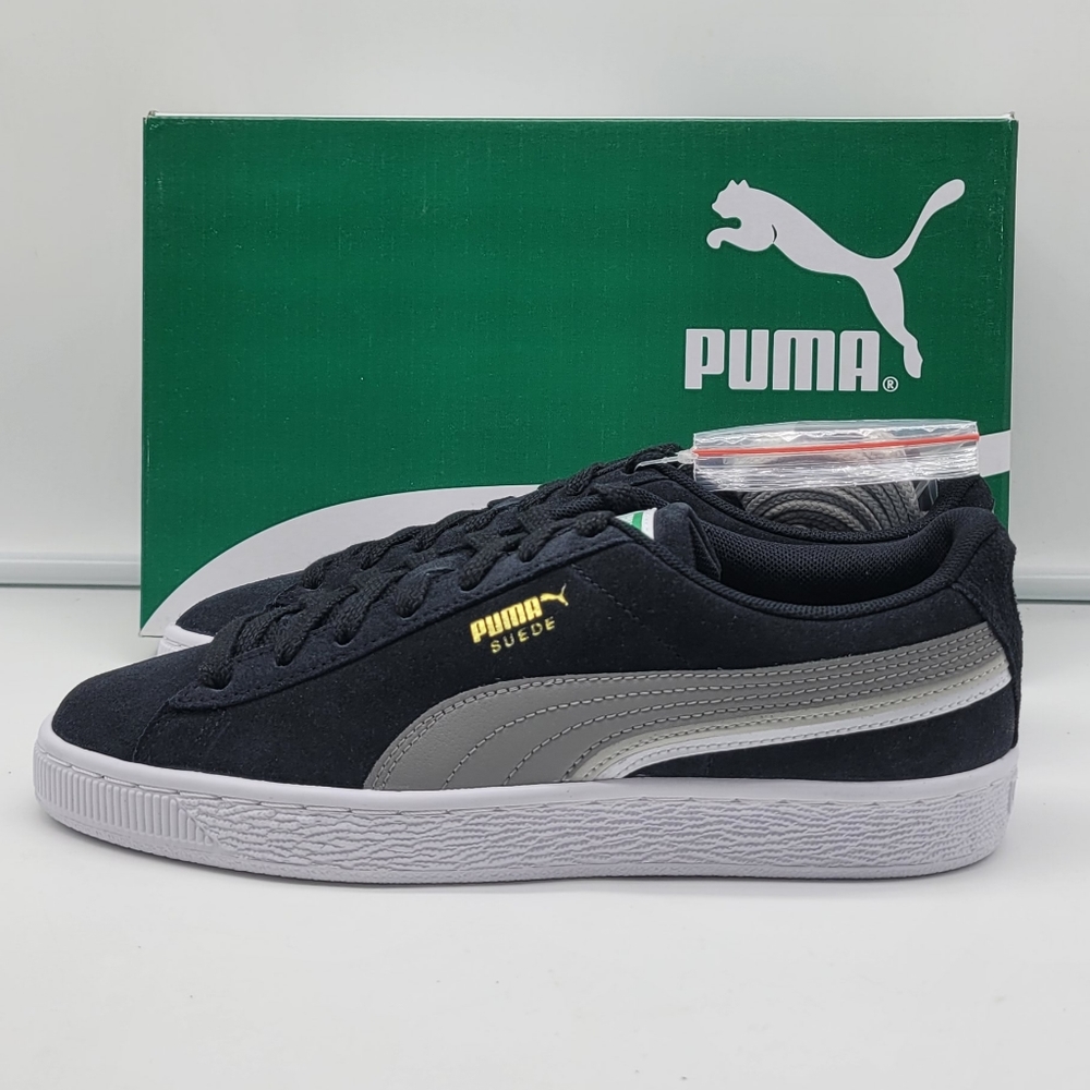 NEW Puma Suede Black/ White / Grey